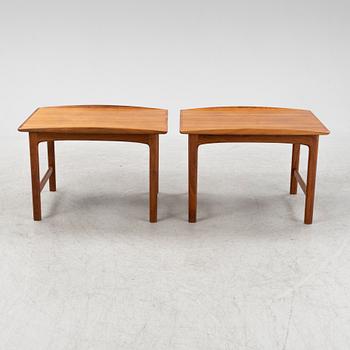 Folke Ohlsson, a pair of walnut veneered 'Frisco' side tables, Tingströms, Bra Bohag, 1960's.