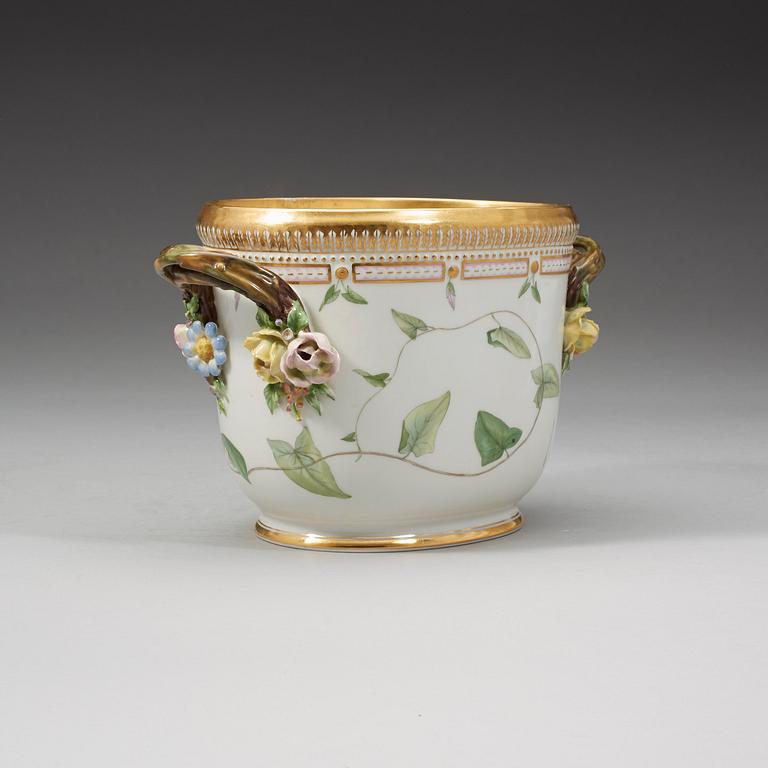 Royal Copenhagen, A Royal Copenhagen 'Flora Danica' wine cooler, Denmark, 20th Century.