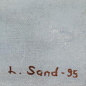 LENNART SAND, oil on canvas, signerad and dated -95.