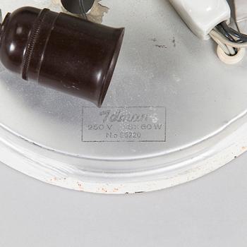 Paavo Tynell, taklampa / takplafond, modell 1076 / 80220, Idman 1900-talets mitt.