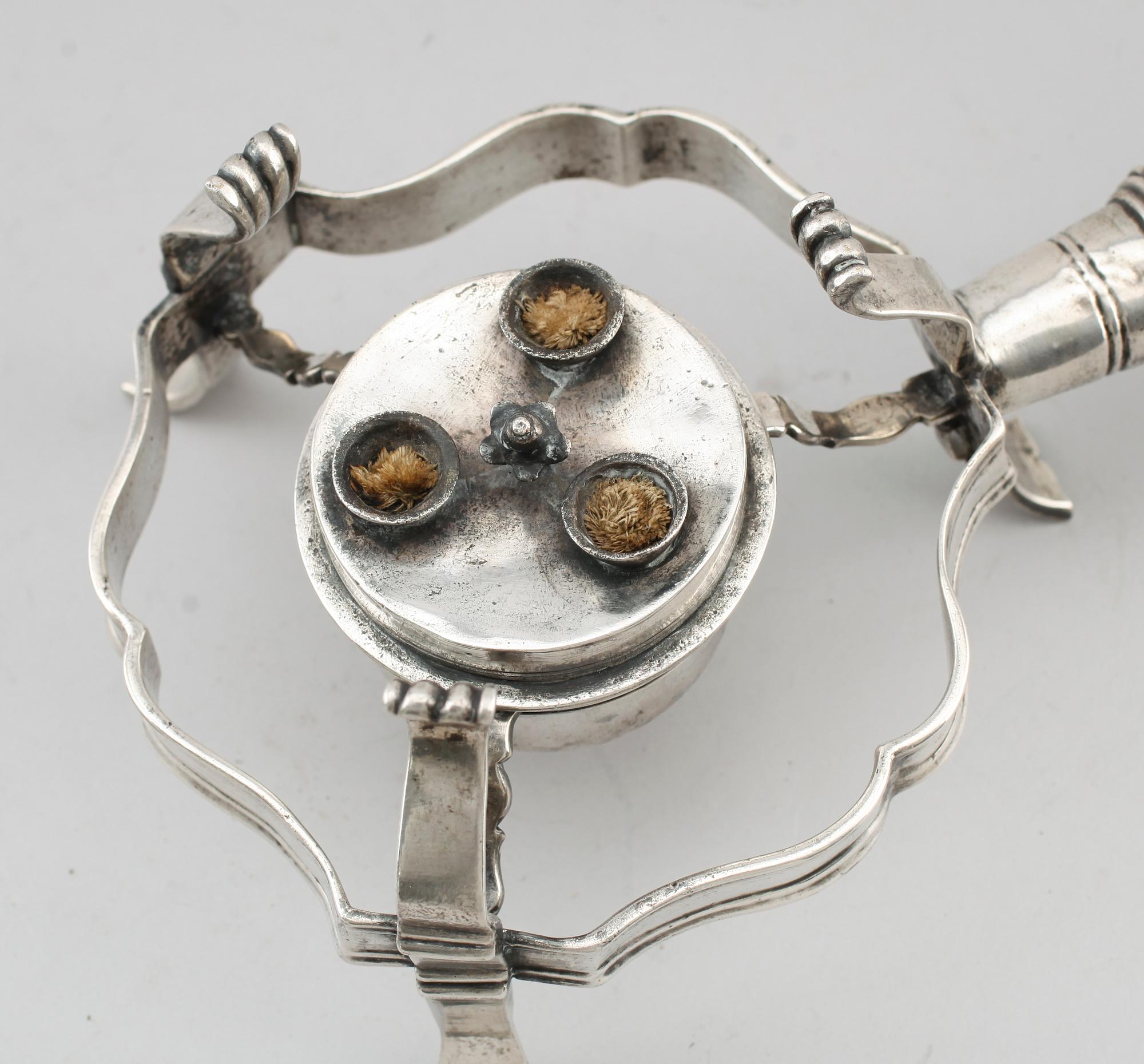 RECHAUD, argent haché, 1700-tal.