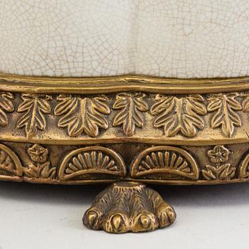 YTTERFODER, JARDINIERE, 5 ST. porslin, G&C, Danmark, 1900-talets andra hälft.