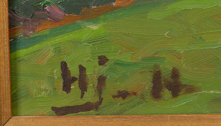 Hjalmar Nordlund, River landscape.