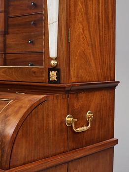 Writing cabinet,  by Johan Söderberg (instrument maker under the carpenter's guild in Stockholm 1803-1820) Empire,