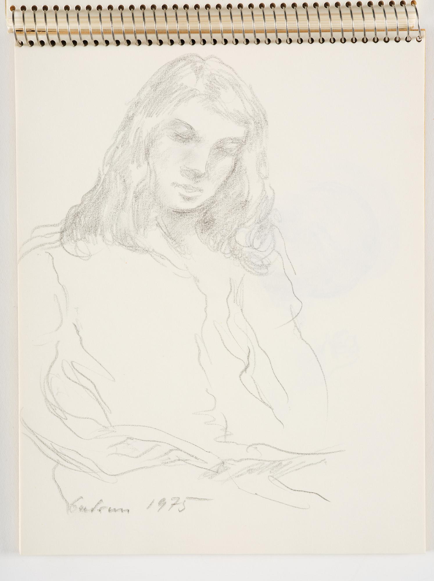 Lotte Laserstein, Sketchbook with approximately 42 drawings, of which 1 is signed.