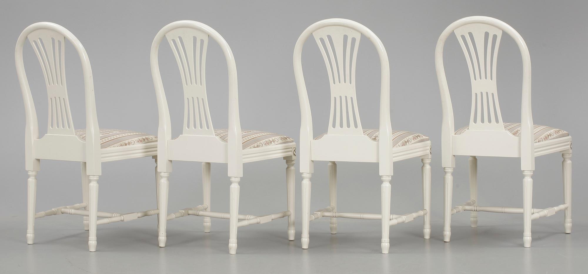 MATGRUPP, 5 delar, gustaviansk stil, 1900-talets andra hälft.