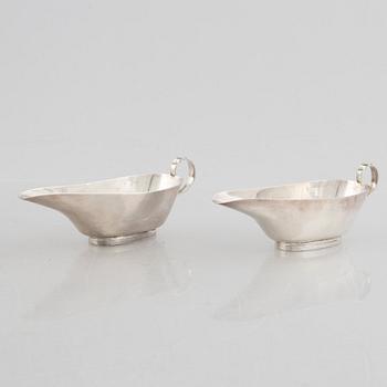 Såssnipor, två stycken, silver, Williams, Birmingham 1910.