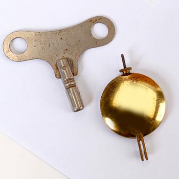 A 1940s possibly Mjölby Intarsia table clock.