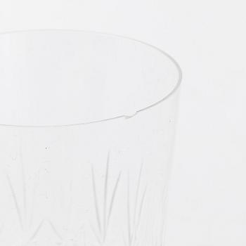 A 35-piece set of 'Leo' glassware from Riihimäen Lasi, Finland.