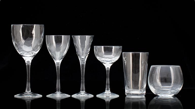 GLASSERVIS, 65 delar, "Chateau", Bertil Vallien, Kosta Boda.