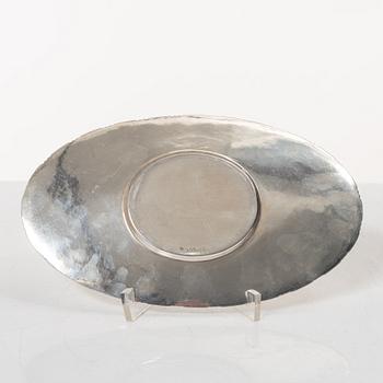 A Swedish silver sauce boat, marks of C.G. Hallberg, Stockholm 1926.