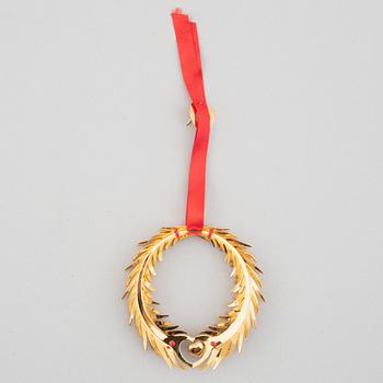A set of eight Christmas decorations, Georg Jensen, Denmark.