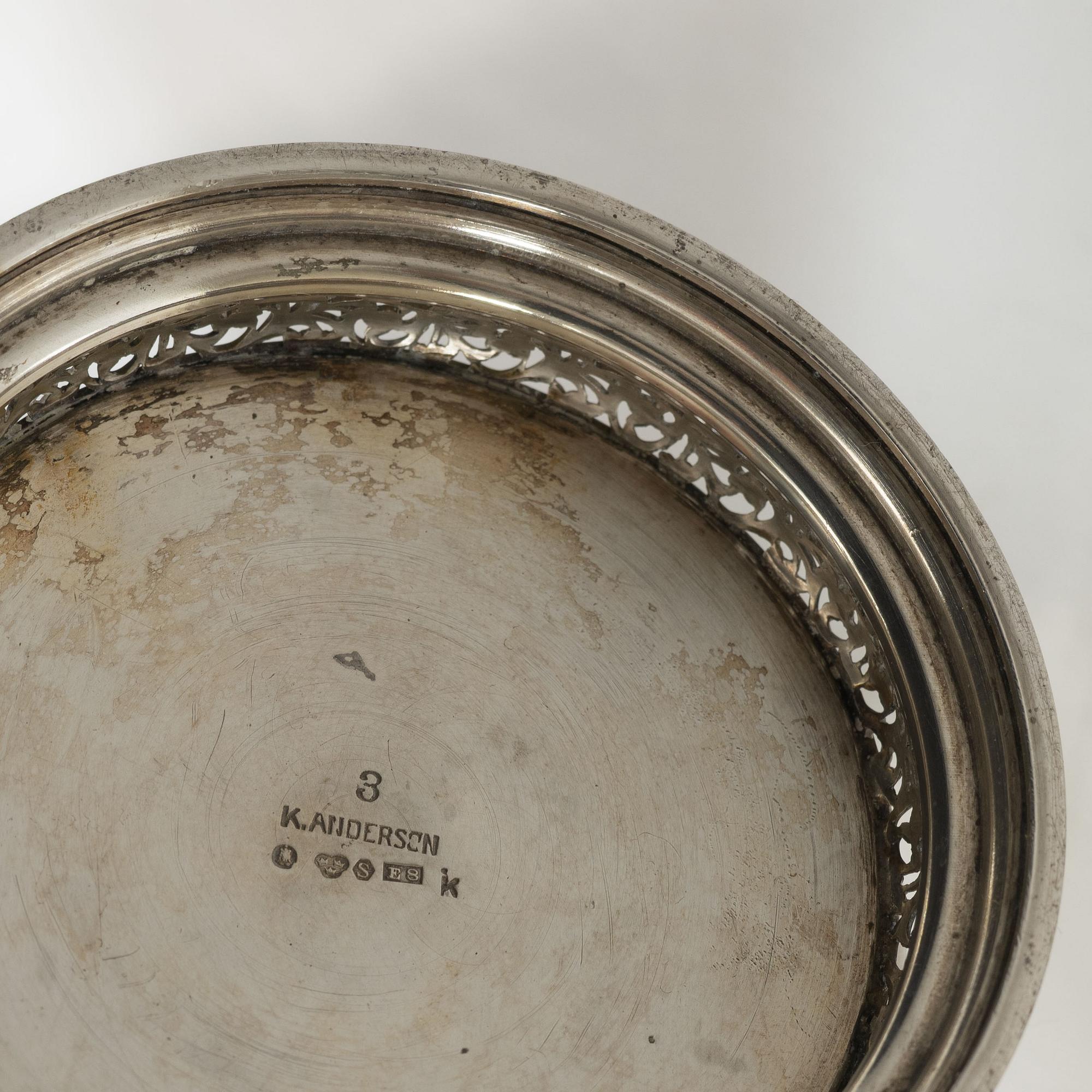 Bägare, 3 st, silver, Sverige, 1900-talets första hälft.