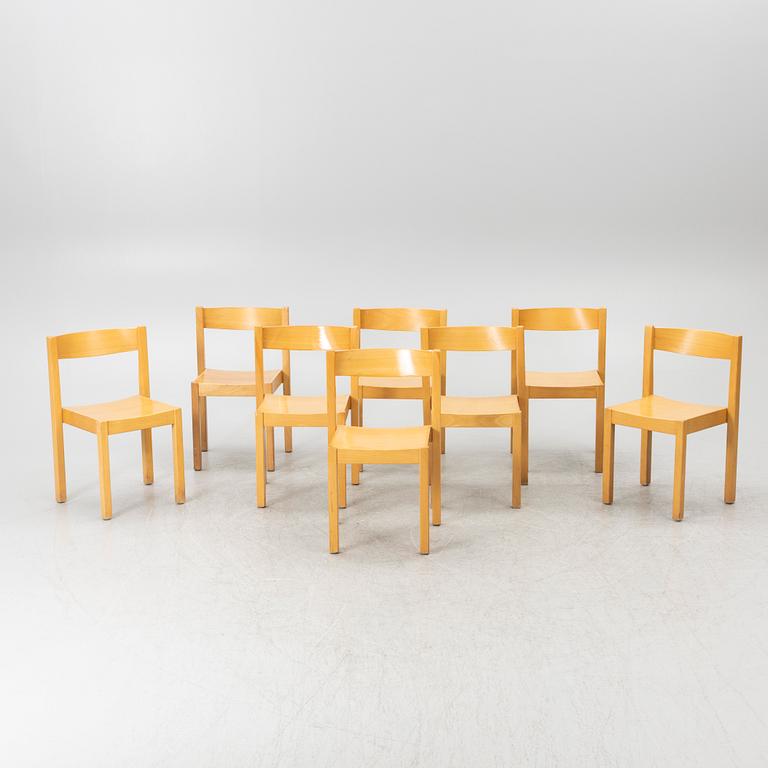 Axel Larsson, chairs, 8 pcs, Balzar Beskow, mid-20th century.