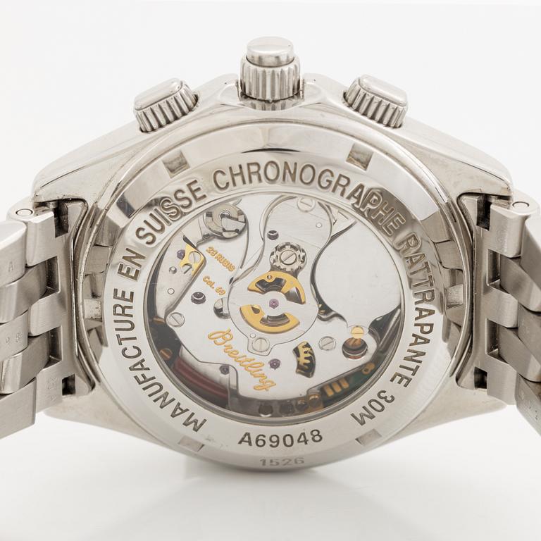 Breitling, Chronoracer Rattrapante, chronograph, wristwatch, 39 mm.