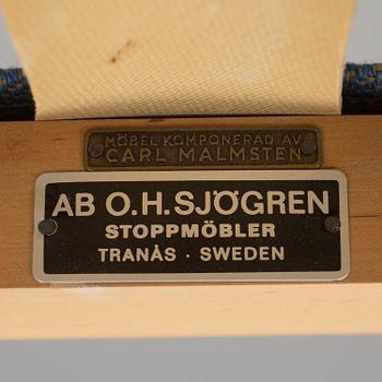 CARL MALMSTEN, an armchair "Ulfåsa", AB OH Sjögren, Tranås, 20th century.