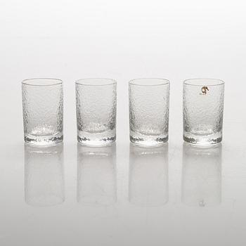 Tapio Wirkkala, snapsglas, 4 st, "Mini", Iittala. I originallåda.