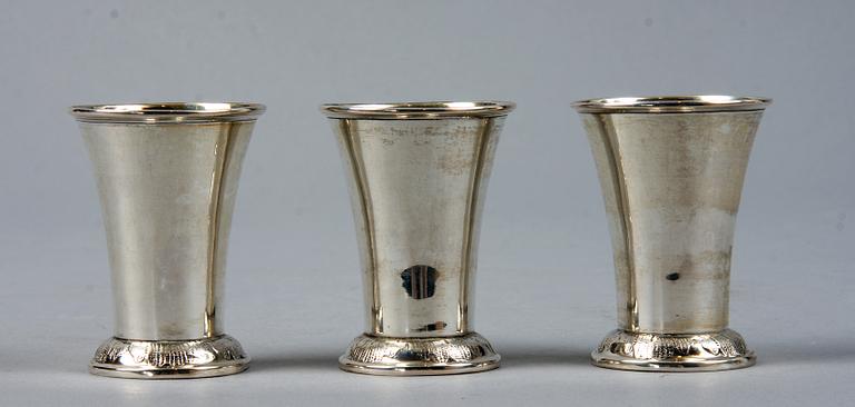 PARTI SILVER, 18 delar, 1900-tal. Vikt 510 g.