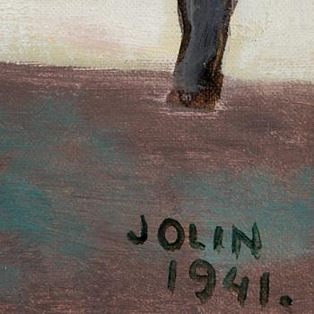 EINAR JOLIN, olja på duk. Sign och dat 1941.