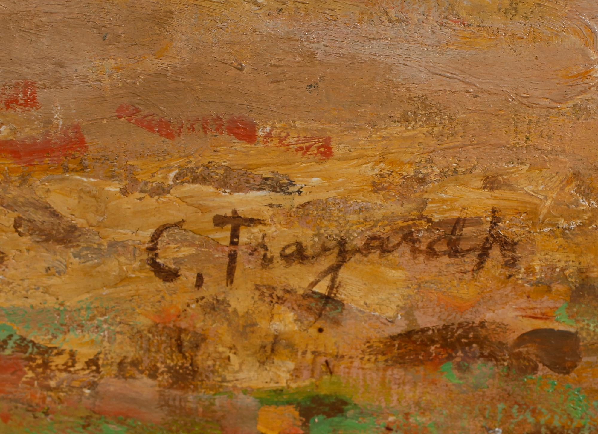 Carl Trägårdh, Herde med får i höstlandskap.