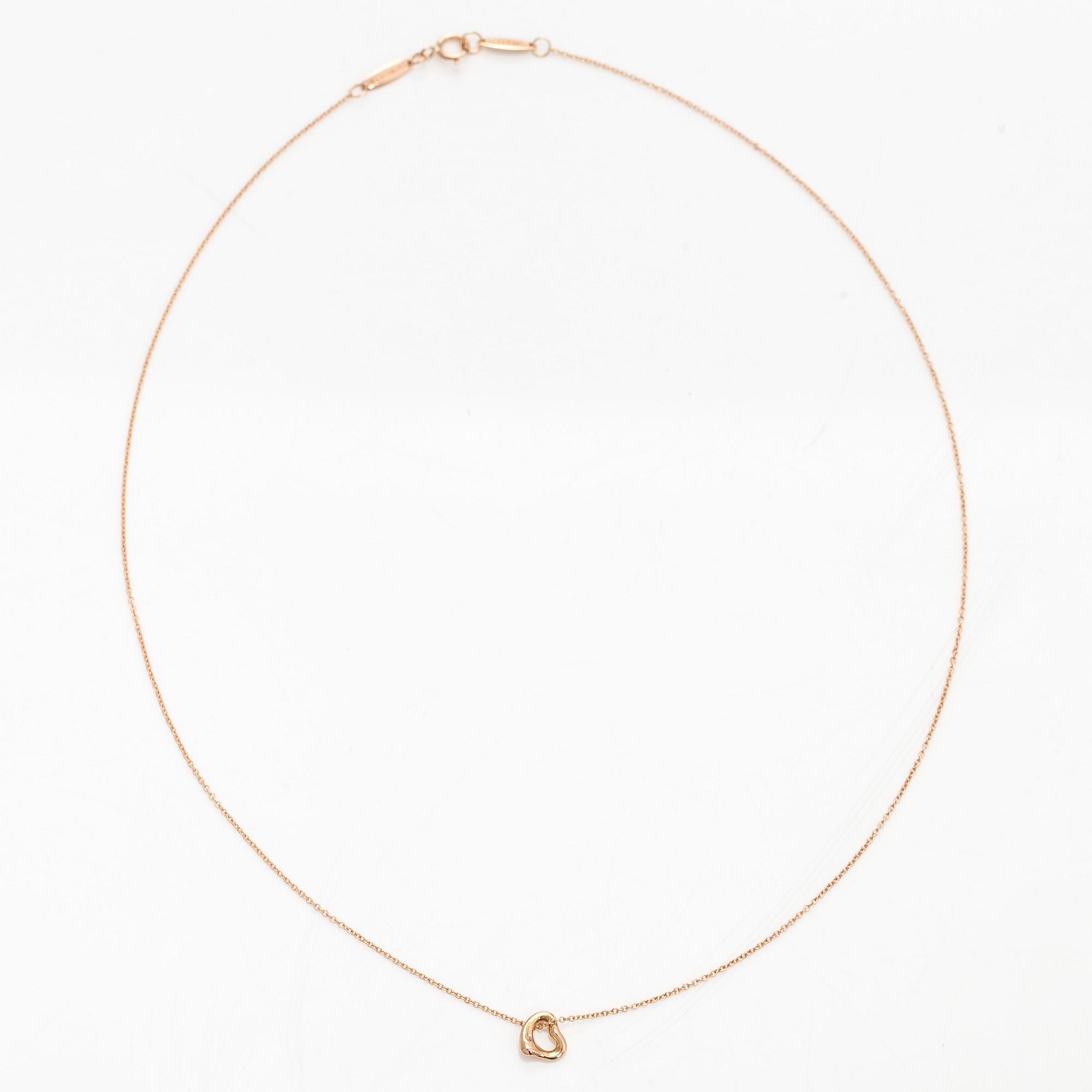 Tiffany & Co, necklace, "Open Heart", 18K gold.