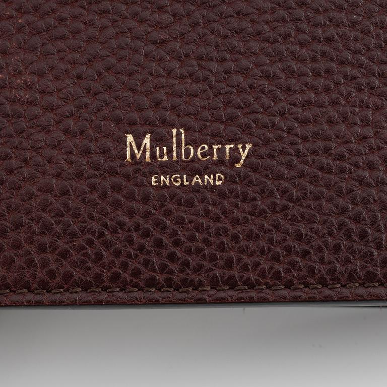 Mulberry, an oxblood leather 'Small Clifton' handbag, 2017.