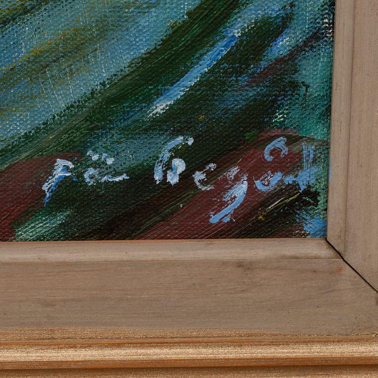 PÄR SIEGÅRD, oljemålning på duk, signerad.