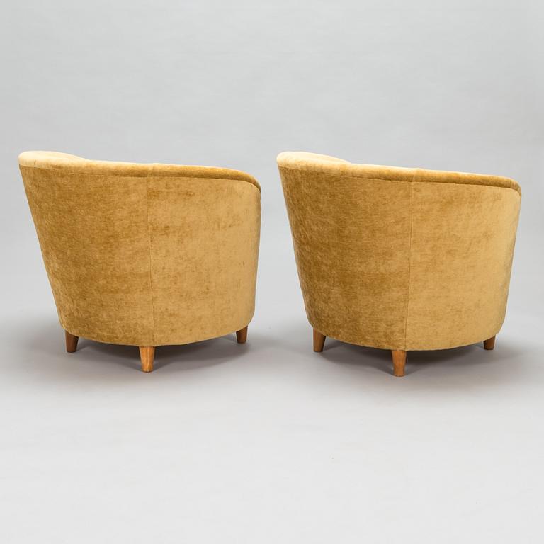 A pair of 1930's armchairs for Mobilia.