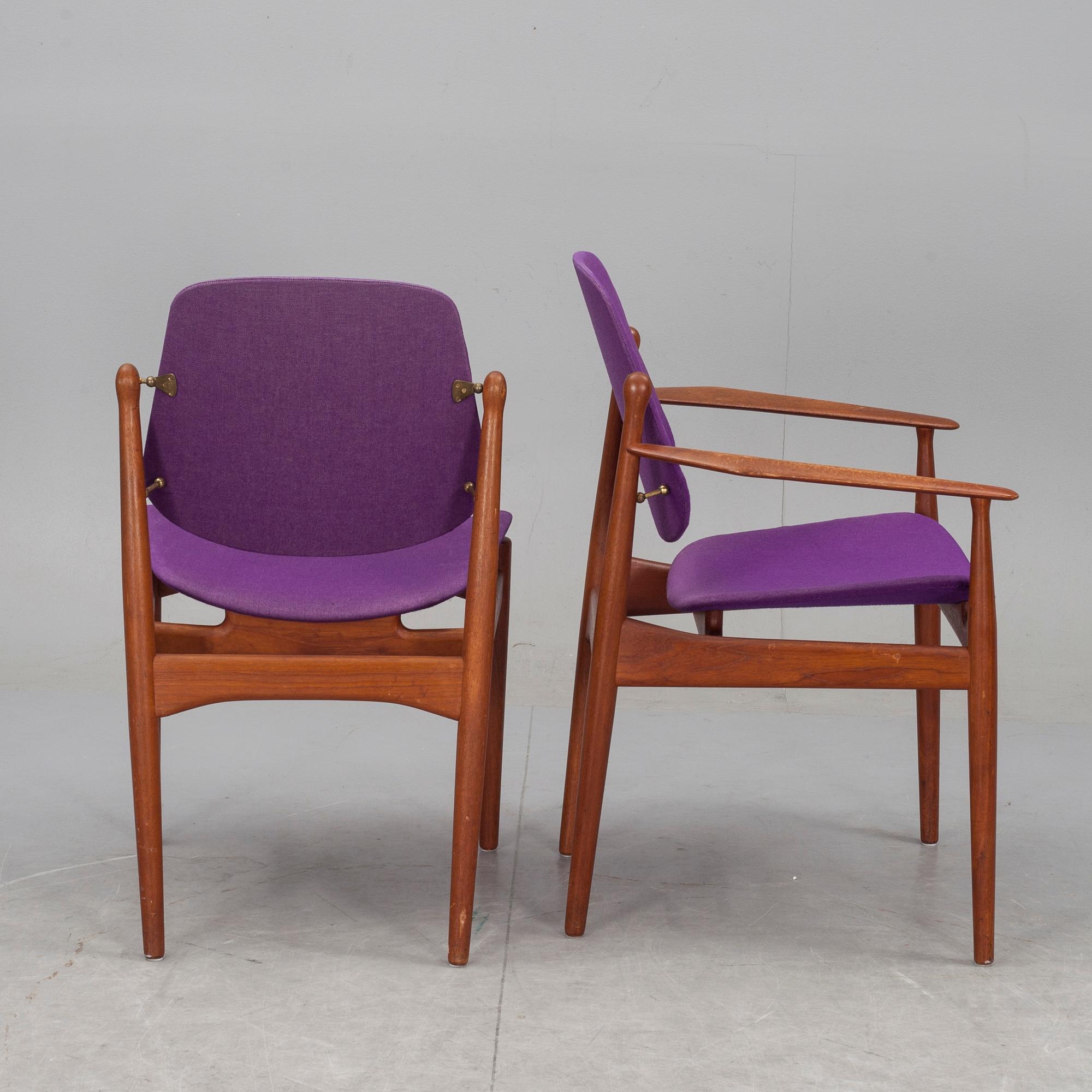 STOLAR, 4+2 st. Arne Vodder, France & Daverkosen, 1900-talets andra hälft.