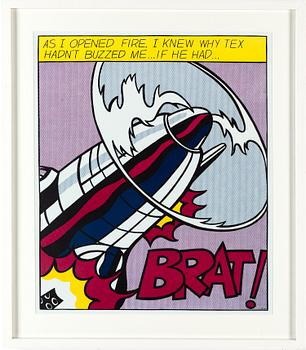 ROY LICHTENSTEIN, after, silkscreen, triptych, edited by Stedelijk Museum Amsterdam, published after 1966.