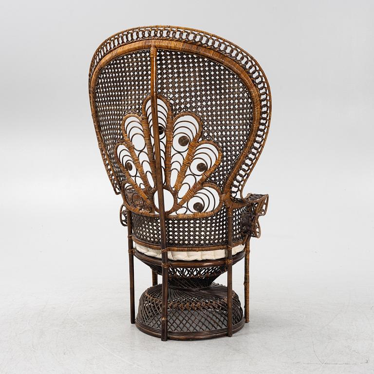 Påfågelstol, 1900-talets andra hälft.