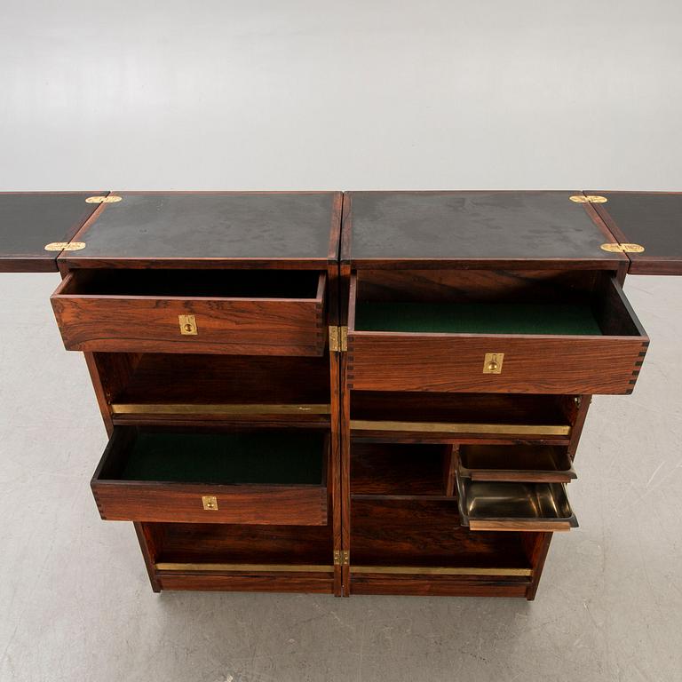 A jacaranda Captains bar from Dyrlund Denmark 1960s.