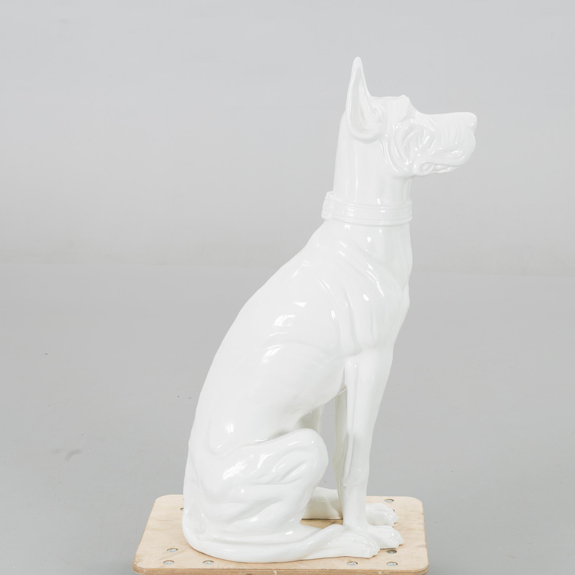 GOLVFIGURIN, porslin, "Doberman" , 1900/2000-tal.