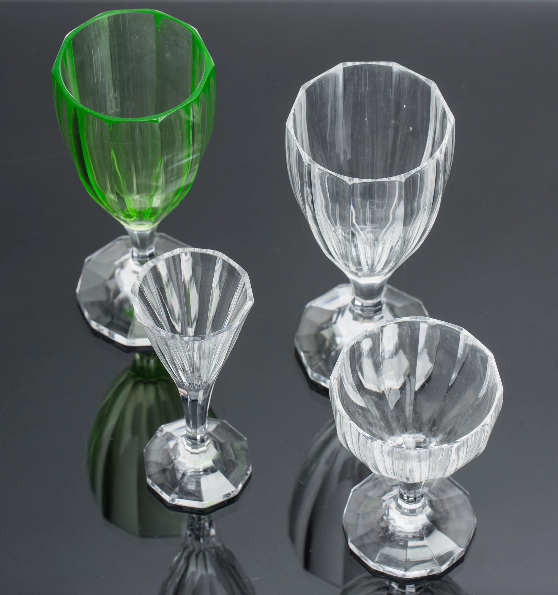 GLASSERVIS, 27 delar,  "Lagerberg", Design Elis Bergh. 1930-tal.