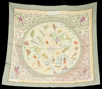 SCARF, siden, "www.hermes.com", design Christine Henry, Hermès, Paris.