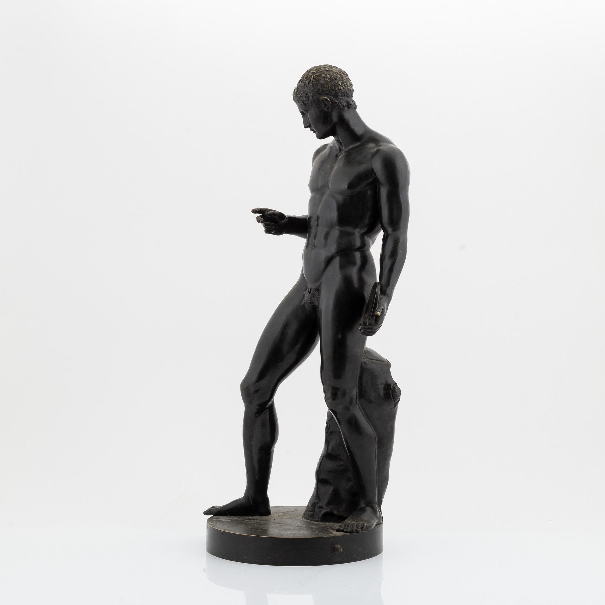 Unknown artist 20th century, after Antique model. Bronze, height 69 cm.