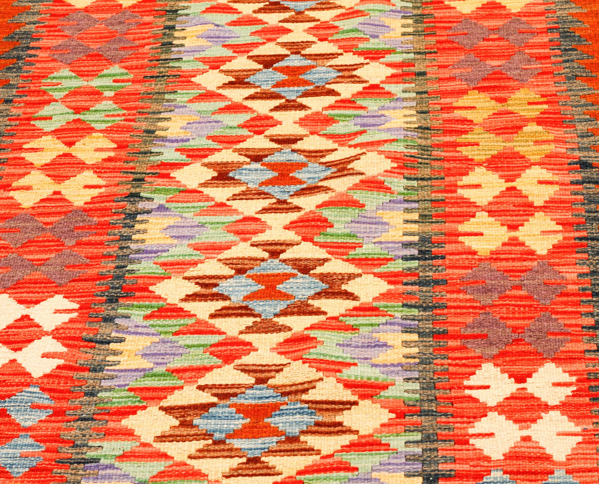 A kelim runner, 290 x 86 cm.