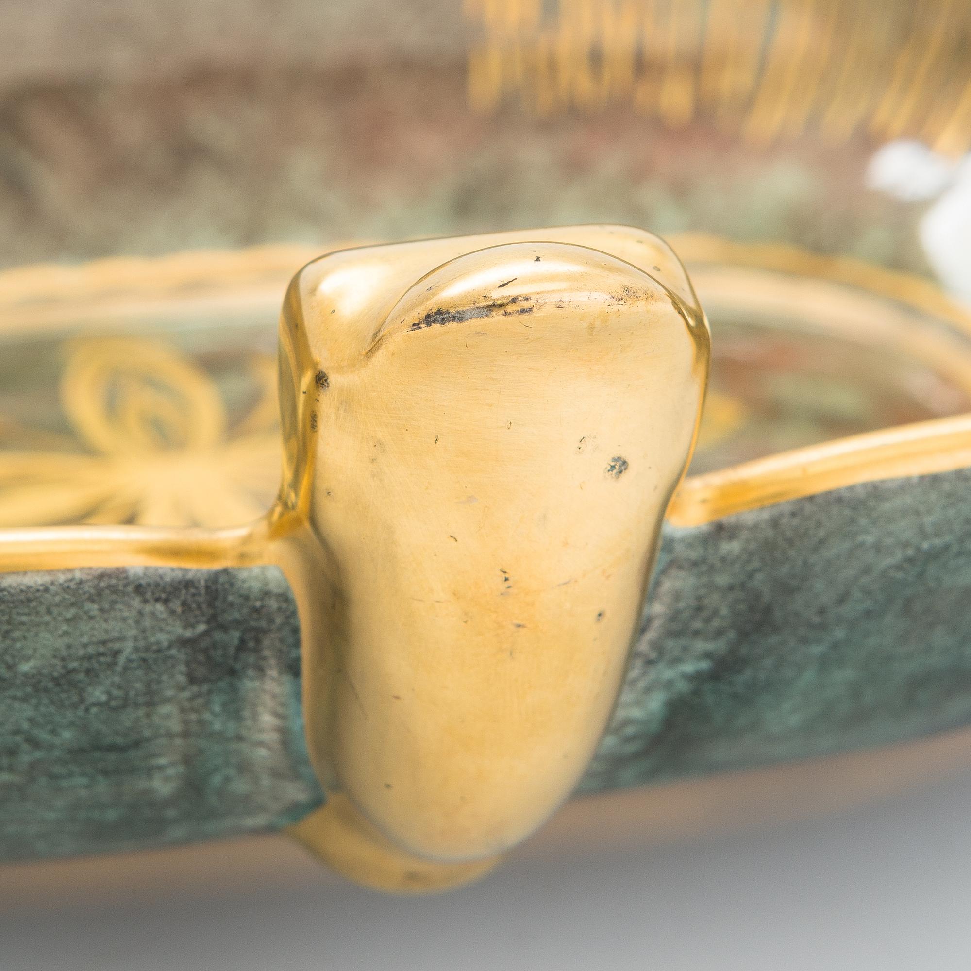 Josef Ekberg, skål, flintgods, Gustavsberg.