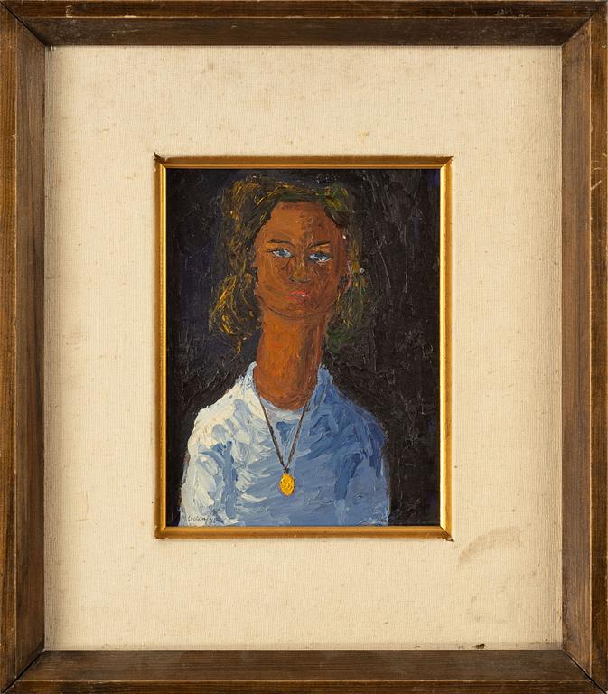 Christer Strömholm, olja på pannå, signerad och daterad -44.