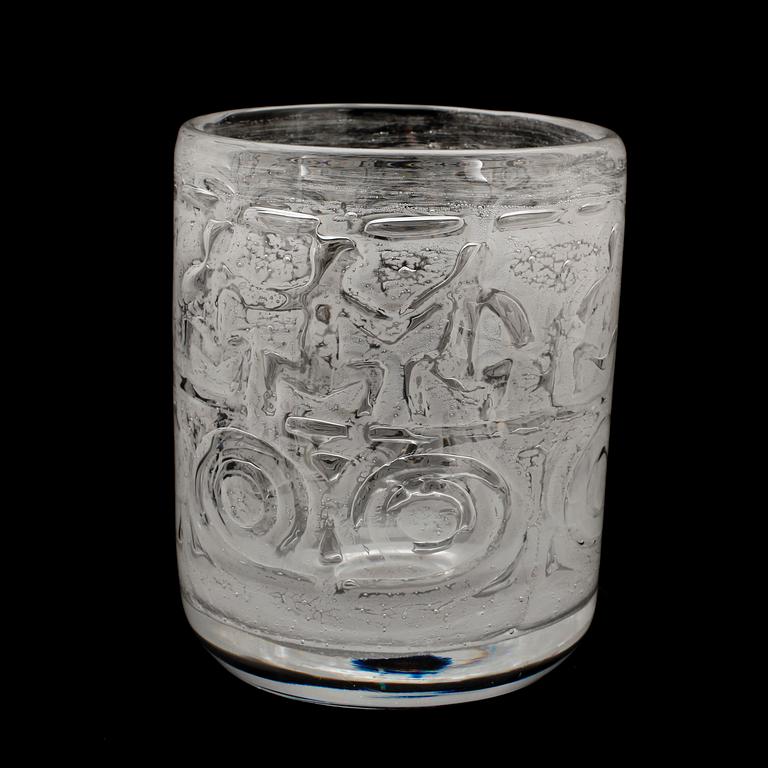 VAS, glas, "Thalatta", Bengt Edenfalk, Skrufs glasbruk.