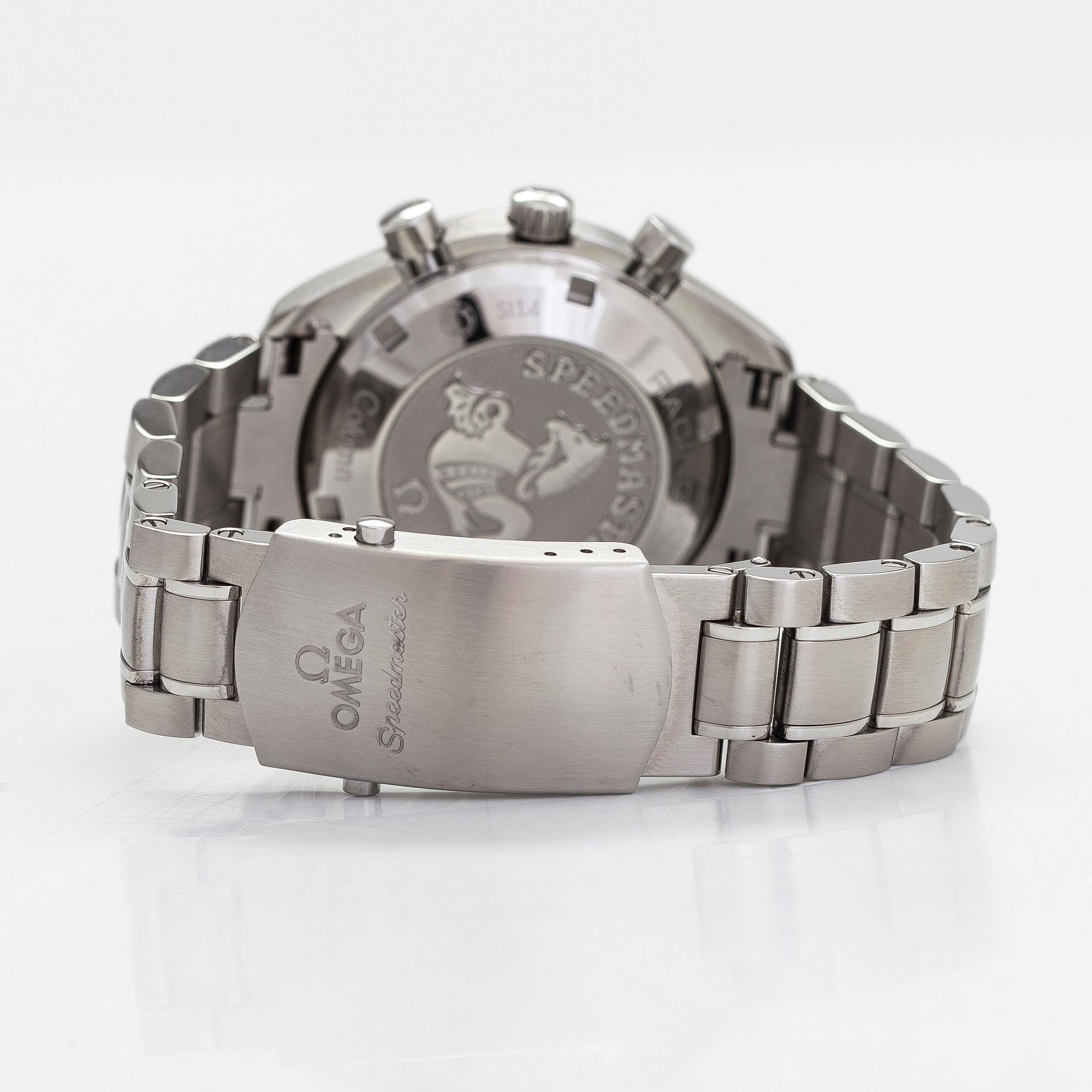 Omega, Speedmaster, Racing, "Panda", 100 m, kronograf, armbandsur, 40 mm.