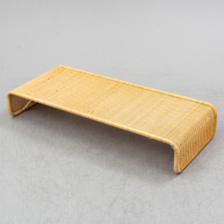 A late 20th century rattan bedside.