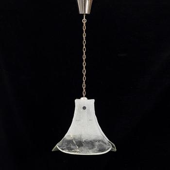 A glass ceiling lamp, second half of the 20th century.