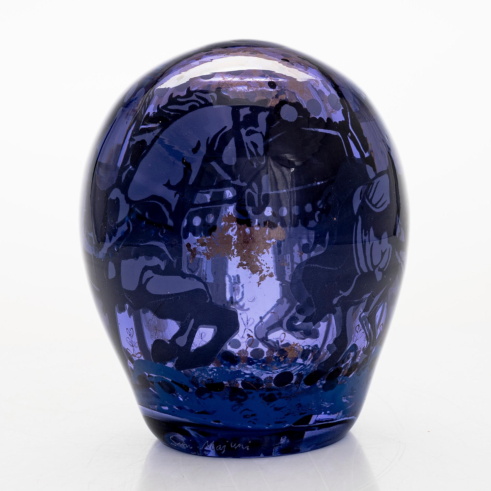 Sini Majuri, unik, glasskulptur, "Today I Dream of You, Secretly" signerad Sini Majuri, Riihimäki 2024.