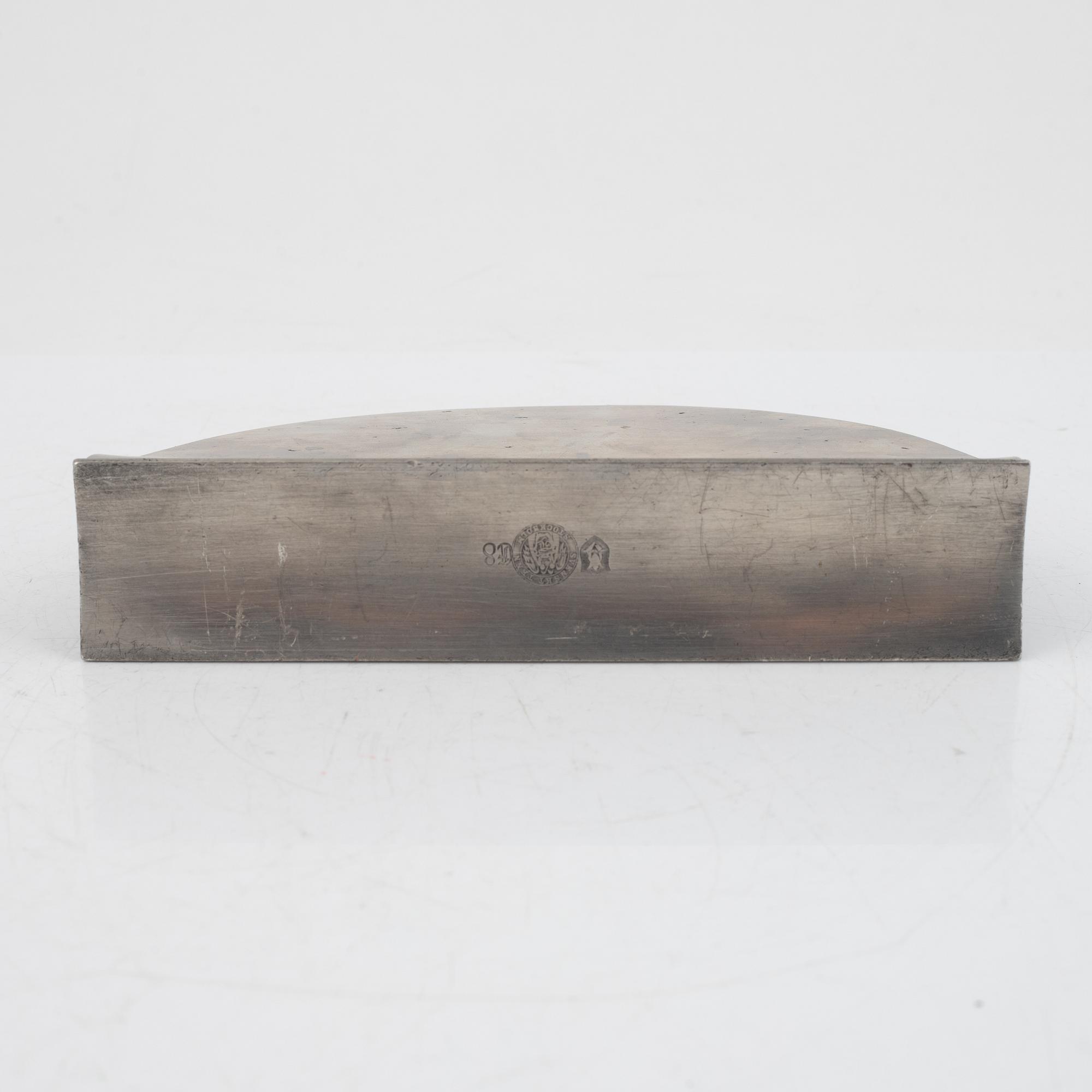 Firma Svenskt Tenn, a pewter letter stand, Stockholm 1931.