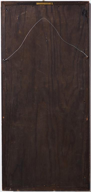 Swedish Grace, a stained wood wall mirror for Carl Johanssons möbleringsaffär, Stockholm 1930's.