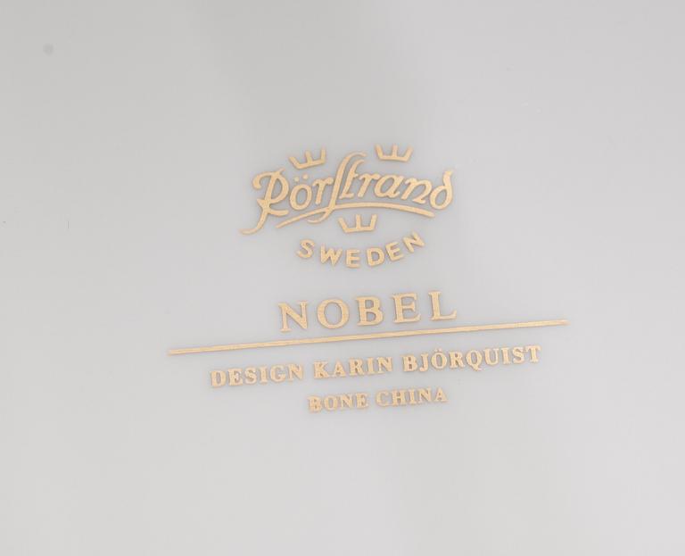 KUVERTTALLRIKAR, 11 st, benporslin, Nobel, Karin Björquist, Rörstrand.