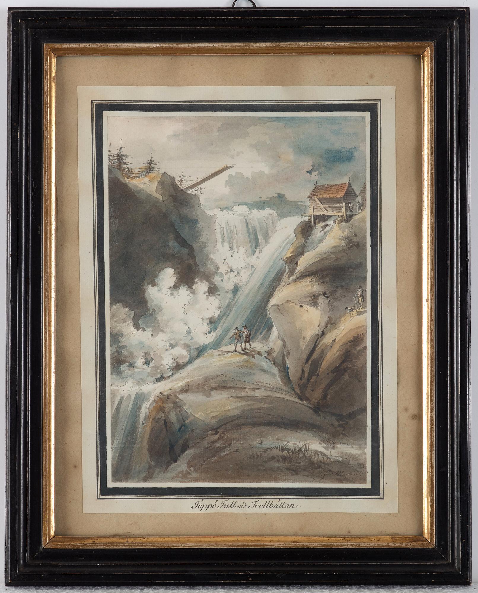 Johan Fredrik Martin, Ten scenes from the waterfalls at Trollhättan, Sweden.