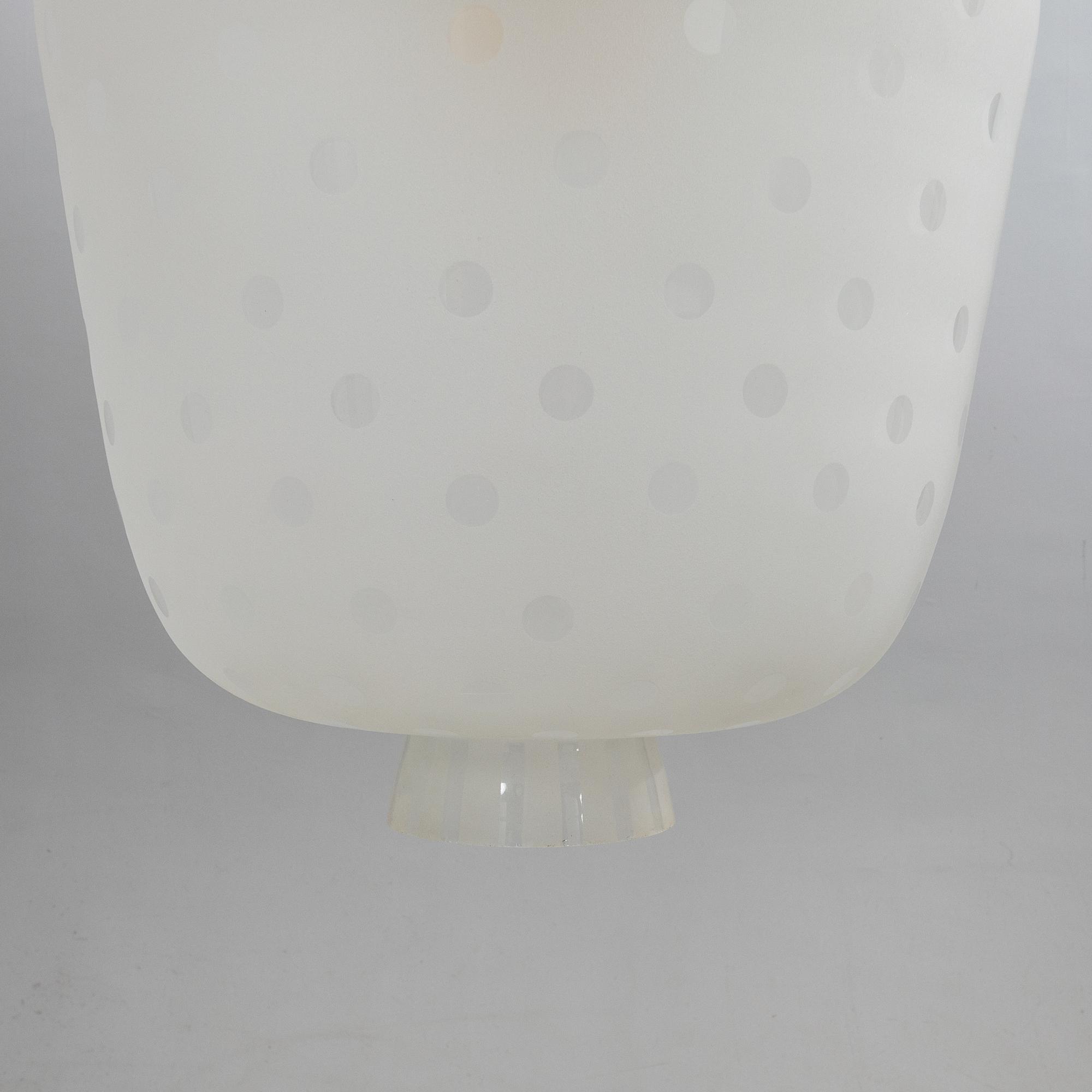 Taklampa, Swedish Modern, Orrefors, 1940-tal.