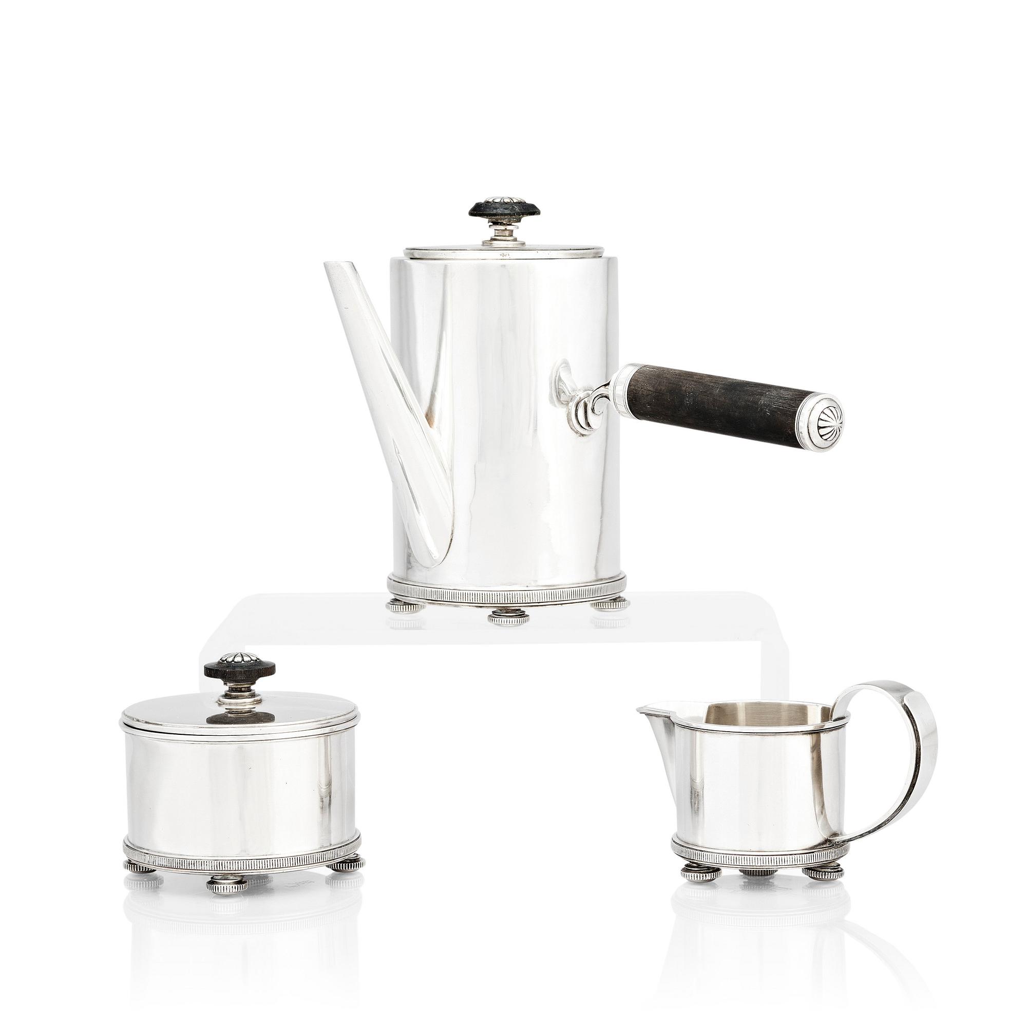 Atelier Borgila, a sterling mocca service, Stockholm 1934.
